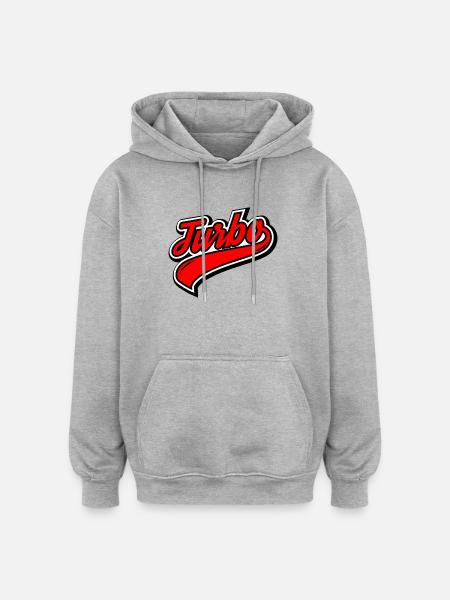 Turbo - Oversized Unisex Hoodie - Grau meliert