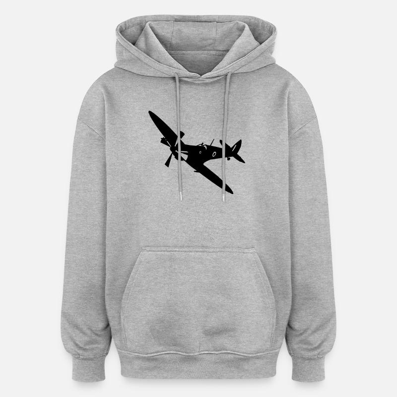 spitfire_1 - Oversized Unisex Hoodie - heather grey