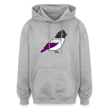 Asexueller Vogel Ace Pride - Oversized Unisex Hoodie - Grau meliert - Vorne - Noah (186cm)