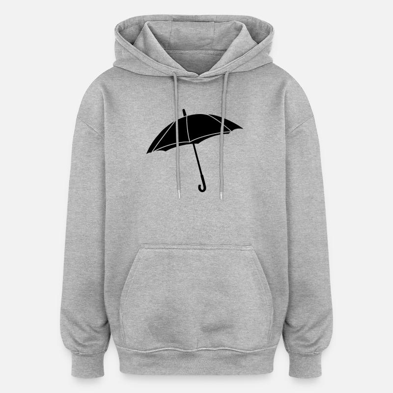 Parapluie - Sweat à capuche oversize unisexe - gris chiné