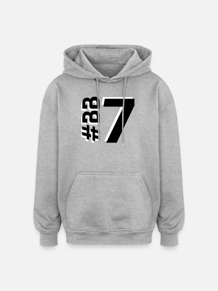 BB7 - Oversized Unisex Hoodie - heather grey
