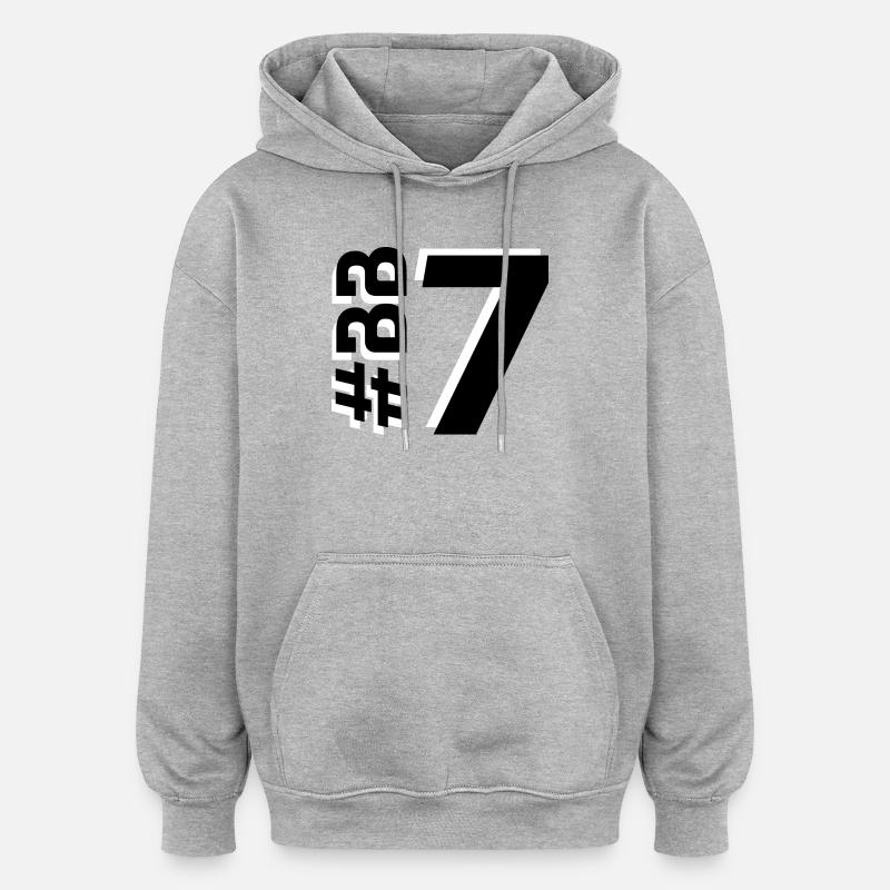 BB7 - Oversized Unisex Hoodie - heather grey