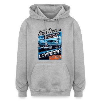 Lowrider Auto - Oversized Unisex Hoodie - Grau meliert - Vorne - Noah (186cm)