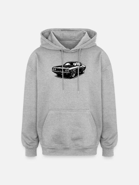 American Car - Oversized Unisex Hoodie - heather grey