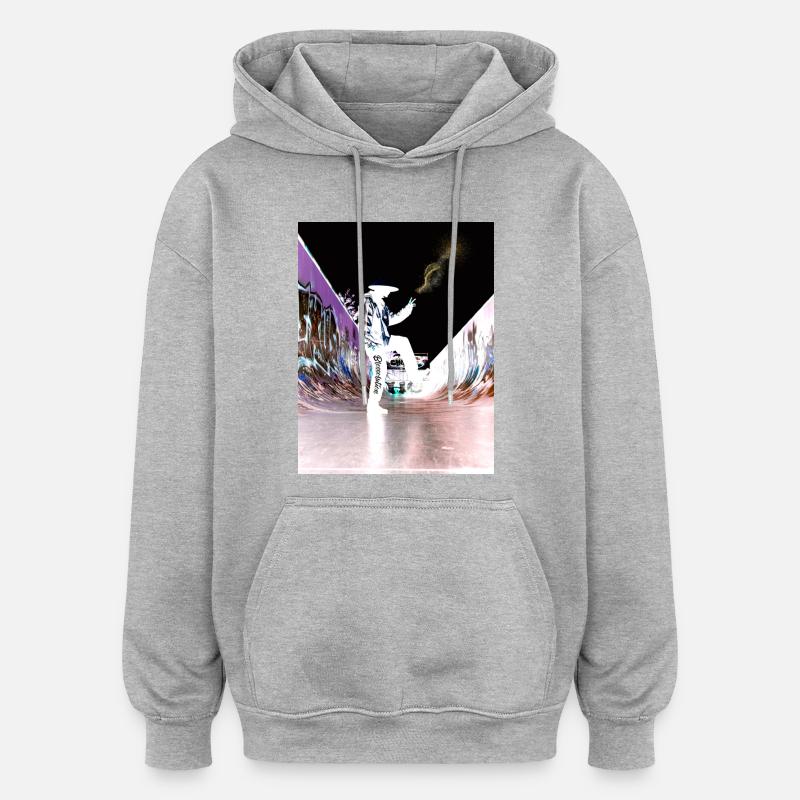 Blessolution "Balance" - Oversized Unisex Hoodie - Grau meliert