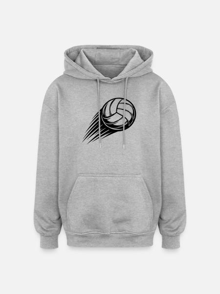 Volleyball Ball - Oversized Unisex Hoodie - heather grey