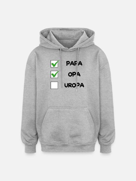 OPA Checklist - Oversized Unisex Hoodie - heather grey