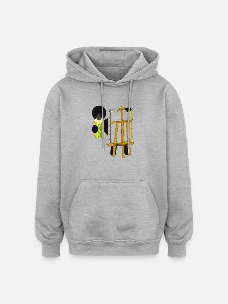 LET'S SEE - Oversized Unisex Hoodie - heather grey