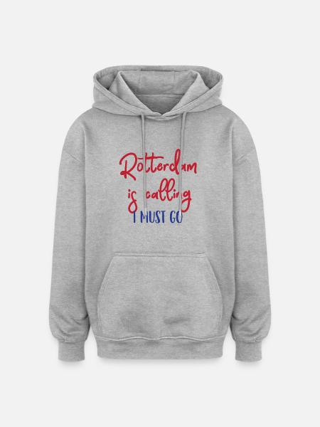 Rotterdam - Netherlands - Holland - Randstad - Oversized Unisex Hoodie - heather grey