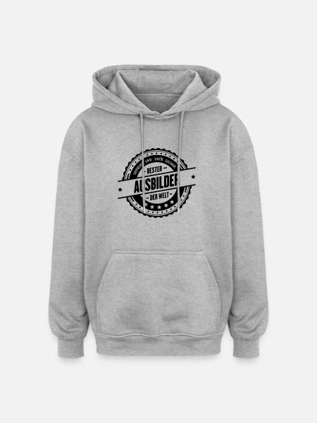 Bester Ausbilder - Oversized Unisex Hoodie - Grau meliert