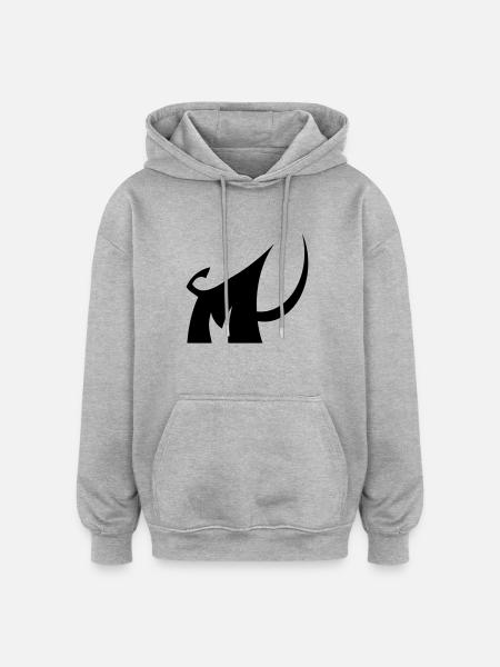 M as Mammut - Oversized Unisex Hoodie - heather grey