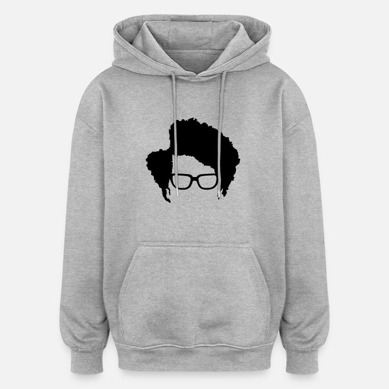 Moss IT-Crowd - Sweat à capuche oversize unisexe - gris chiné