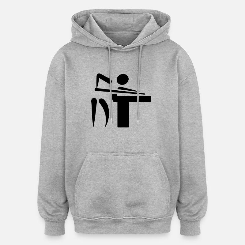 Pool billards - Oversized Unisex Hoodie - heather grey