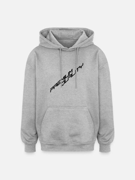 Premium-Quality Design - Oversized Unisex Hoodie - heather grey