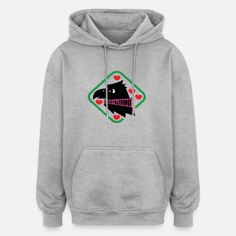 Bekleidung Force Palermo - Oversized Unisex Hoodie - Grau meliert