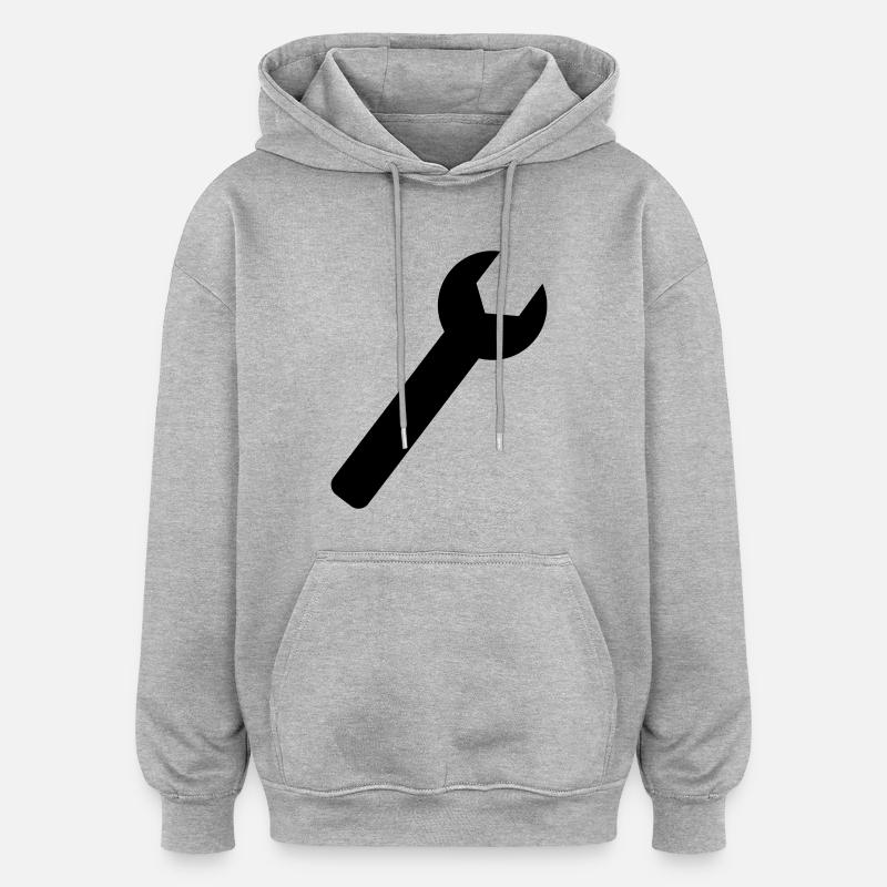 Wrench - Oversized Unisex Hoodie - heather grey
