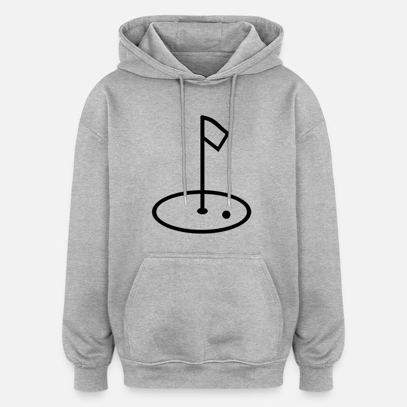 Golf - Oversized Unisex Hoodie - Grau meliert