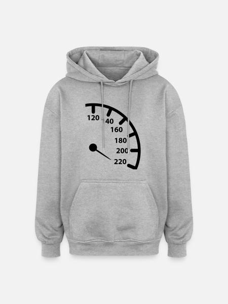 tacho_1_f1 - Oversized Unisex Hoodie - heather grey