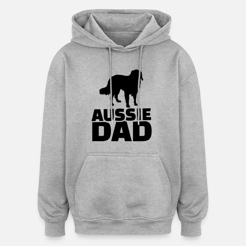 Aussie Dad - Sweat à capuche oversize unisexe - gris chiné