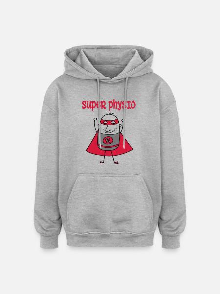 Physio - Oversized Unisex Hoodie - heather grey