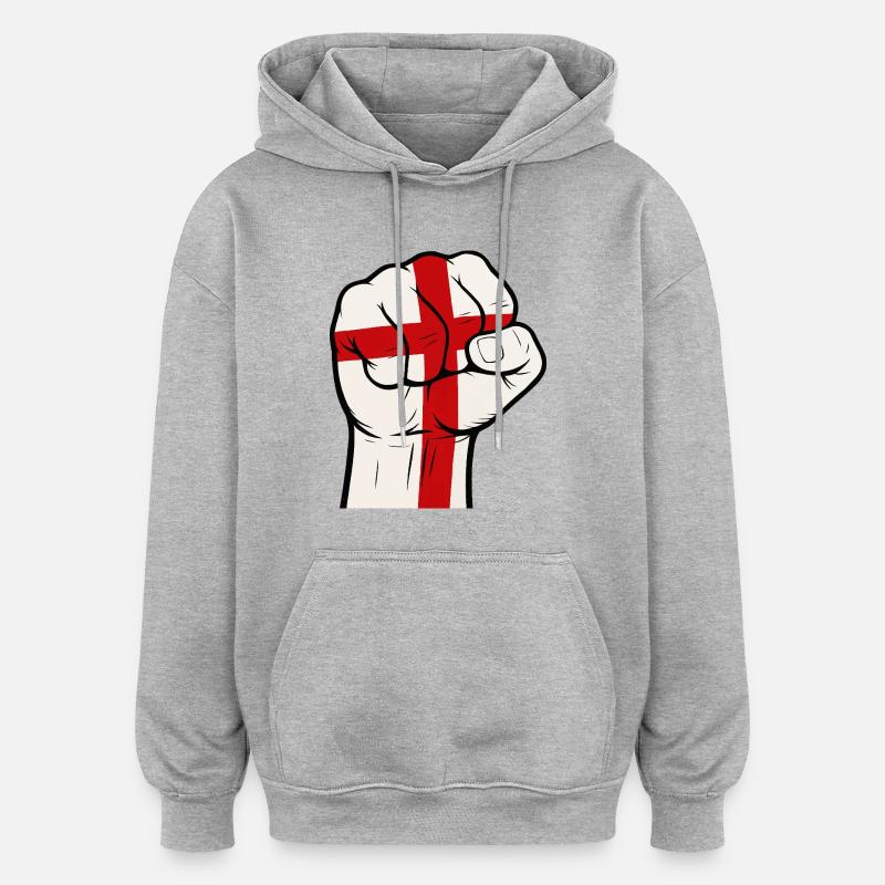 Faust, Angleterre - Sweat à capuche oversize unisexe - gris chiné