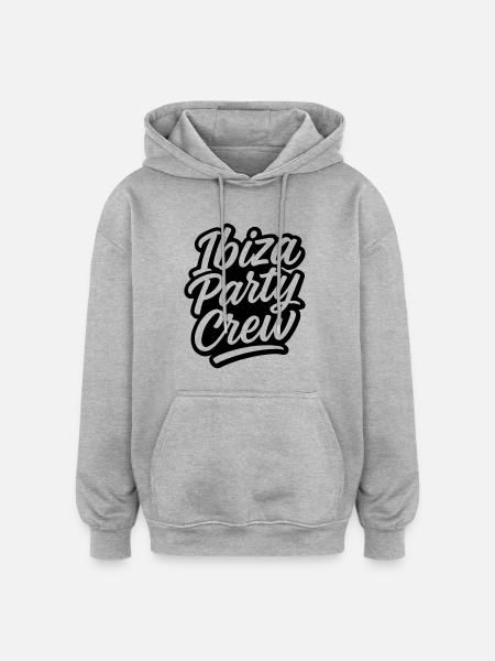 Ibiza Party Crew - Oversized Unisex Hoodie - heather grey