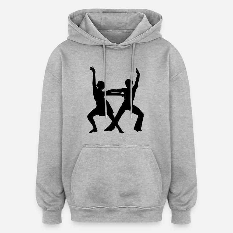 Danse, danse, danse - Sweat à capuche oversize unisexe - gris chiné