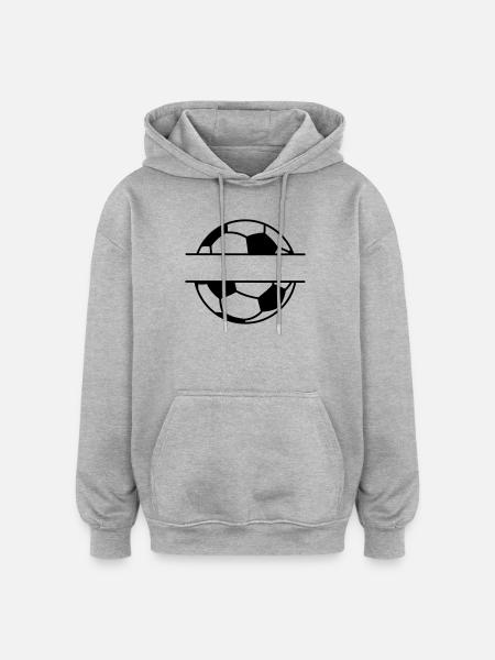 Football name banner - Oversized Unisex Hoodie - heather grey
