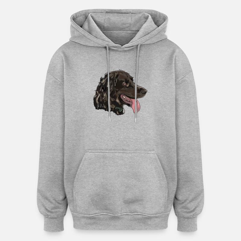 Quaildog - Sweat à capuche oversize unisexe - gris chiné