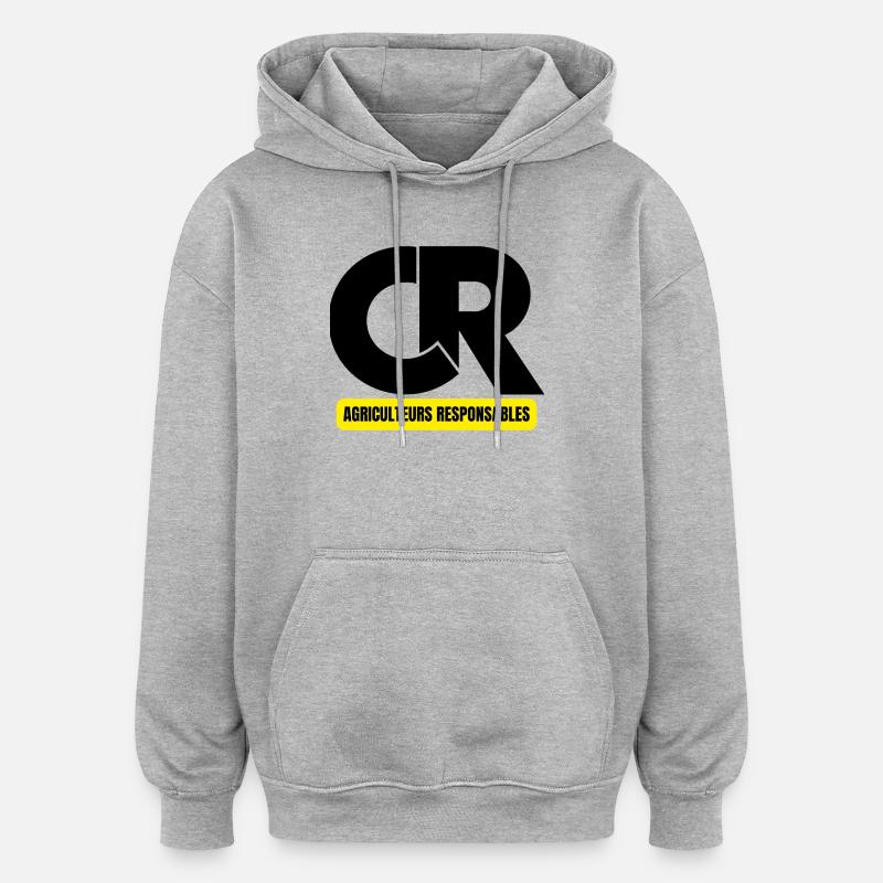 Landwirte, Bauer, Bauer, Bauer - Oversized Unisex Hoodie - Grau meliert