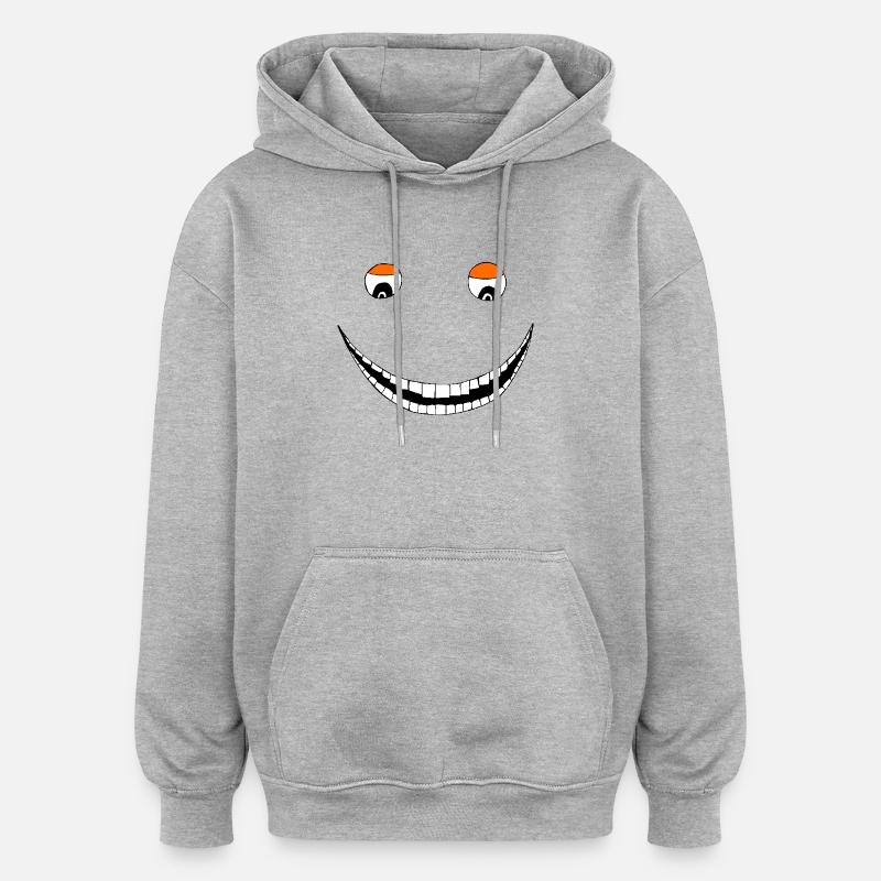 Brett flin - Oversized luvtröja unisex - gråmelerad