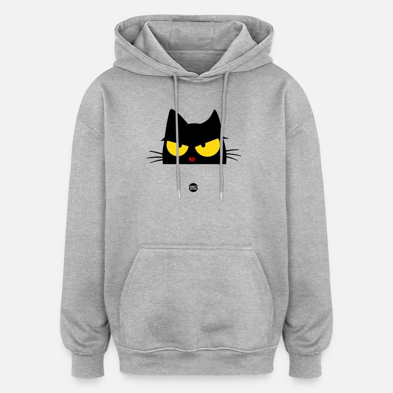 Rage de minuit - Sweat à capuche oversize unisexe - gris chiné