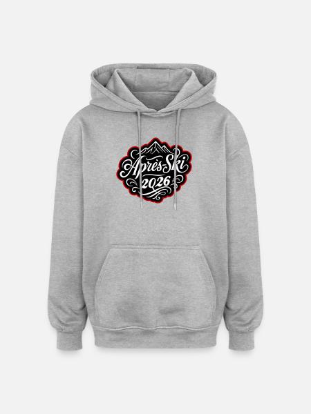 Après-ski 2026 Après-ski - Oversized Unisex Hoodie - heather grey