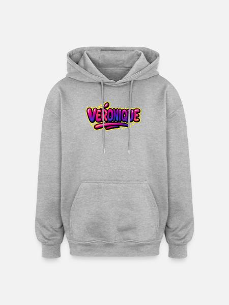Graffiti Name Véronique printable on everything! - Oversized Unisex Hoodie - heather grey