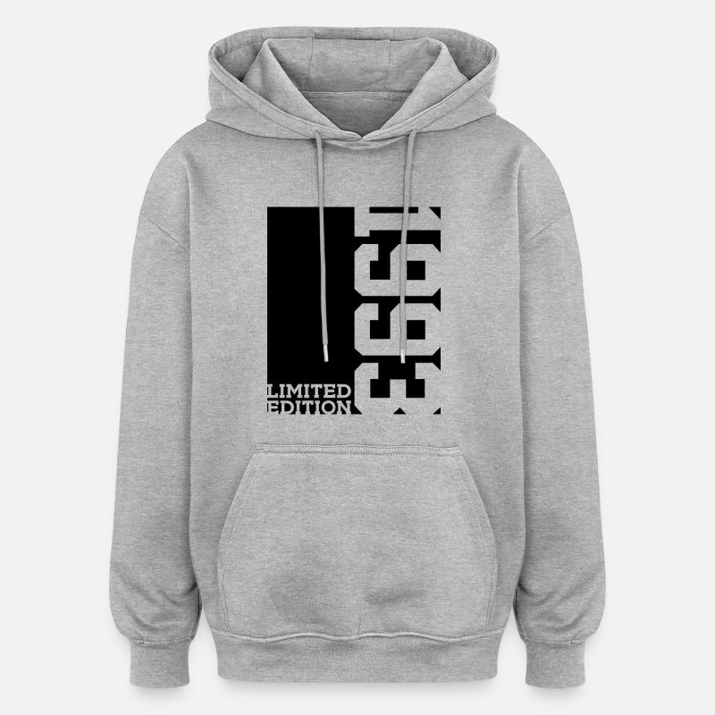 ÉDITION LIMITÉE 33E ANNIVERSAIRE 1993 - Sweat à capuche oversize unisexe - gris chiné