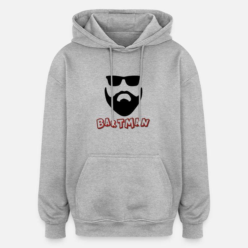 Bartman - Oversized Unisex Hoodie - heather grey