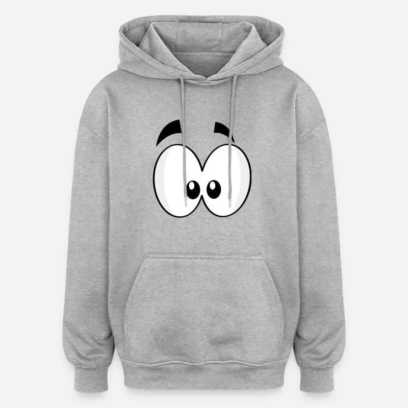 eyes - Oversized Unisex Hoodie - heather grey