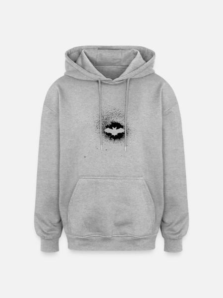 bat - Oversized Unisex Hoodie - heather grey