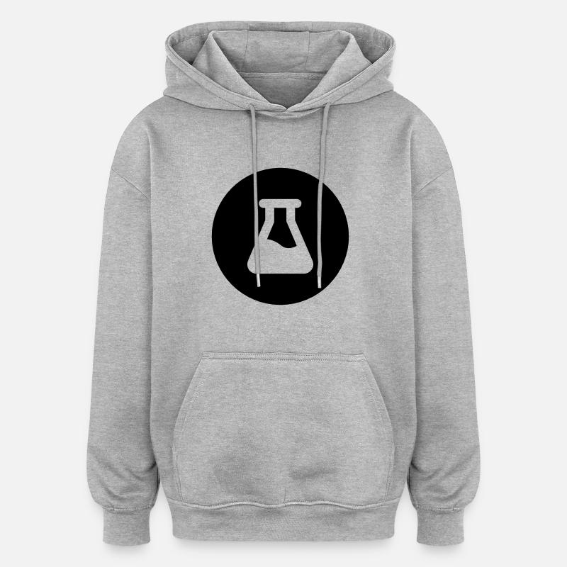Chimie - Sweat à capuche oversize unisexe - gris chiné