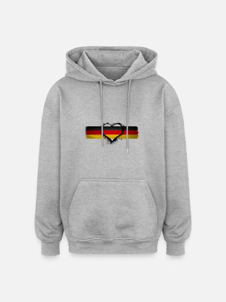 Germany Germany Germany - Oversized Unisex Hoodie - heather grey