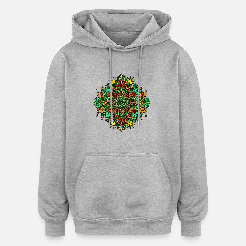 Couleurs d'été - Sweat à capuche oversize unisexe - gris chiné
