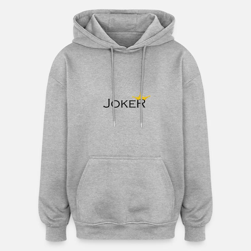 Joker Verset 1 - Sweat à capuche oversize unisexe - gris chiné
