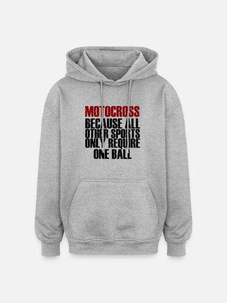 Motocross motorcycle - Oversized Unisex Hoodie - heather grey