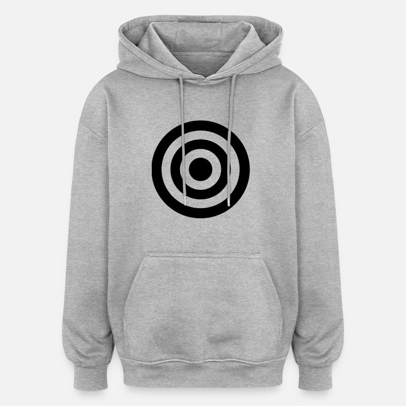 frapper - Sweat à capuche oversize unisexe - gris chiné