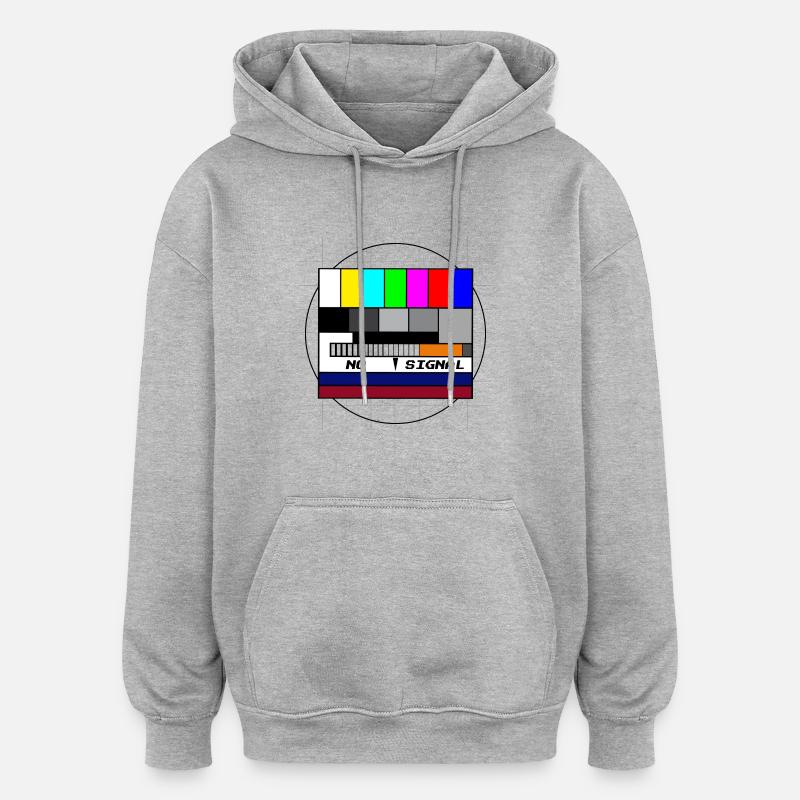 Image de test - Sweat à capuche oversize unisexe - gris chiné