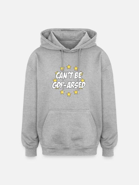Can't be GDPRARSED - Oversized Unisex Hoodie - heather grey
