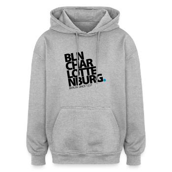 Berlin Charlottenburg - Oversized Unisex Hoodie - Grau meliert - Vorne - Noah (186cm)