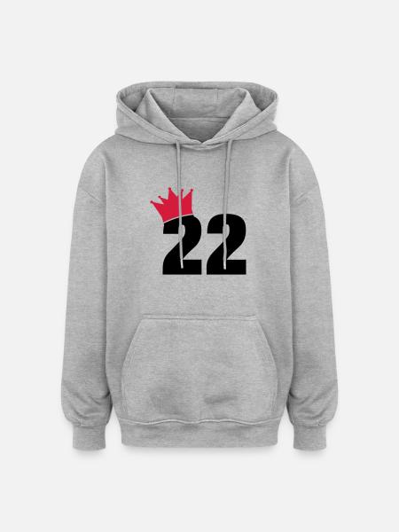 22_krone_f2 - Oversized Unisex Hoodie - heather grey