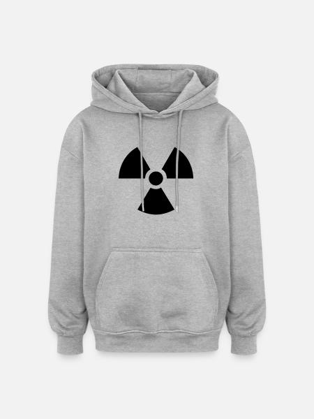 Radioactive - Oversized Unisex Hoodie - heather grey