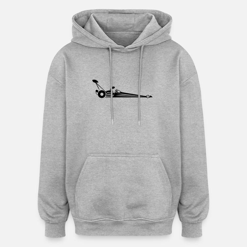 Race Dragster - Sweat à capuche oversize unisexe - gris chiné